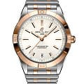 Breitling Breitling Chronomat Automatic 36 U10380101A1U1  U10380101A1U1 механические женские часы белый циферблат, браслет нержавеющая сталь + золото 18к — вид спереди