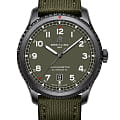 Breitling Breitling Aviator 8 Automatic 41 Black Steel Curtiss Warhawk M173152A1L1X1  M173152A1L1X1 механические мужские часы зеленый циферблат, браслет кожа + текстиль — вид спереди
