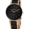 Jacques Lemans Jacques Lemans High Tech Ceramic 42-8C  42-8C кварцевые мужские часы черный циферблат, браслет керамика — вид спереди