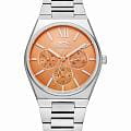 Slazenger Slazenger SL.09.2243.4.07  SL.09.2243.4.07 кварцевые женские часы  оранжевый циферблат, браслет нержавеющая сталь — вид спереди