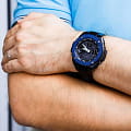 Casio Casio G-Shock GST-W110BD-1A2, g-shock япония мужские часы на браслете сталь с ip покрытием боковой вид