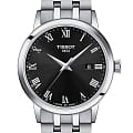 Tissot Tissot Classic Dream T129.410.11.053.00 Classic Dream T1294101105300 кварцевые мужские часы  черный циферблат, браслет нержавеющая сталь — вид спереди