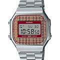 Casio Casio Collection A168WEF-5AEF  A168WEF-5AEF кварцевые мужские часы  циферблат, браслет нержавеющая сталь — вид спереди