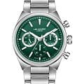Lee Cooper Lee Cooper LC08174.370  LC08174.370 кварцевые мужские часы зеленый циферблат, браслет нержавеющая сталь — вид спереди