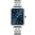 Daniel Wellington Daniel Wellington Quadro DW00100670  DW00100670 кварцевые женские часы  синий циферблат, браслет нержавеющая сталь — вид спереди