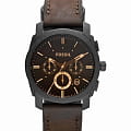 Fossil Fossil Carlie  FS4656  FS4656 кварцевые мужские часы коричневый циферблат, браслет кожаный — вид спереди