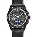 Hamilton Hamilton Jazzmaster Performer Autochrono 42mm H36646780  H36646780 механические мужские часы черный циферблат, браслет кожаный — вид спереди