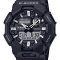 Casio Casio GA-010-1A  GA-010-1A кварцевые мужские часы черный циферблат, браслет пластик — вид спереди