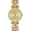 Guess Guess Bejeweled GW0838L2  GW0838L2 кварцевые женские часы золотой циферблат, браслет нержавеющая сталь с ip-покрытием — вид спереди