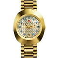 Rado Rado The Original Automatic R12416393 Automatic R12416393 механические женские часы золотой циферблат, браслет нержавеющая сталь с pvd-покрытием — вид спереди