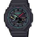 Casio Casio G-Shock GMA-P2100SG-1ADR (GMA-P2100SG-1A)  GMA-P2100SG-1A электронные женские часы золотой циферблат, браслет пластик — вид спереди