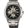Orient Orient TT0T001B (FTT0T001B)  FTT0T001B  мужские часы черный циферблат, браслет  — вид спереди