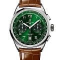 Breitling Breitling Premier B01 Chronograph 42 AB0145371L1P1  AB0145371L1P1 механические мужские часы зеленый циферблат, браслет кожаный — вид спереди