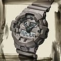 Casio Casio G-Shock GA-700NC-5A, g-shock япония мужские часы на браслете пластик боковой вид