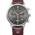 Maurice Lacroix Maurice Lacroix Eliros Chronograph EL1098-SS001-311-1  EL1098-SS001-311-1 кварцевые мужские часы серый циферблат, браслет кожаный — вид спереди
