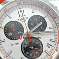 Tissot Tissot PRC 200 Chronograph T114.417.17.037.02 кварцевые мужские часы часы, крупный план белый циферблат