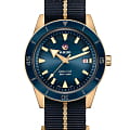 Rado Rado Captain Cook Automatic Bronze R32504207 Automatic R32504207 механические мужские часы  синий циферблат, браслет тканевый — вид спереди