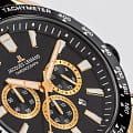Jacques Lemans Jacques Lemans Sport 1-2140i кварцевые мужские часы часы, крупный план черный циферблат