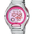 Casio Casio Collection LW-200D-4A  LW-200D-4AVEG кварцевые женские часы розовый циферблат, браслет нержавеющая сталь — вид спереди