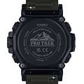 Casio Casio Pro Trek PRW-61Y-3 кварцевые мужские часы часы крупный план зеленый циферблата