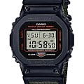 Casio Casio G-Shock GM-5600EY-1 лимитированной серии GM-5600EY-1DR электронные мужские часы черный циферблат, браслет тканевый — вид спереди
