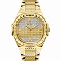 Guess Guess Trend GW0622G1  GW0622G1 кварцевые мужские часы золотой циферблат, браслет нержавеющая сталь с ip-покрытием — вид спереди
