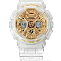Casio Casio G-Shock GMA-S120SG-7ADR (GMA-S120SG-7AER) электронные женские часы часы, крупный план золотой циферблат