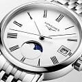 Longines Longines Elegant Collection Moonphase L4.330.4.11.6  наручные мужские часы фото под углом.