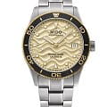 Mido Mido Ocean Star 39 M026.907.21.021.00  M0269072102100 механические женские часы  желтый циферблат, браслет нержавеющая сталь — вид спереди