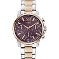 Guess Guess Bailey GW0933L5  GW0933L5 кварцевые женские часы фиолетовый циферблат, браслет нержавеющая сталь с pvd-покрытием — вид спереди