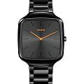 Rado Rado True Square Thinline x Les Couleurs Le Corbusier R27054162  R27054162 кварцевые мужские часы черный циферблат, браслет высокотехнологичная керамика + титан — вид спереди