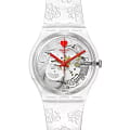 Swatch Swatch Gent Biosourced Standart SO28Z129  SO28Z129 кварцевые женские часы прозрачный циферблат, браслет силикон — вид спереди