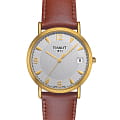 Tissot Tissot Oroville T71.3.425.34  T71342534 кварцевые мужские часы  серебристый циферблат, браслет кожаный — вид спереди