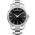 Hamilton Hamilton Jazzmaster Day Date Auto H32505131  H32505131 механические мужские часы черный циферблат, браслет нержавеющая сталь — вид спереди