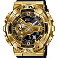Casio Casio G-Shock GM-110G-1A9DR (GM-110G-1A9) GM GM-110G-1A9 электронные мужские часы золотой циферблат, браслет полимер — вид спереди