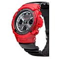 Casio Casio G-Shock AWG-M100SRB-4A электронные мужские часы часы крупный план черный циферблата
