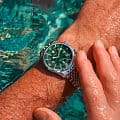 Longines Longines Legend Diver L3.764.4.06.6 мужские часы зеленый циферблат на запястье