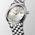 Longines L49844706 наручные мужские часы застежка крупным планом