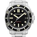 Spinnaker Spinnaker Hull Diver SP-5088-11  SP-5088-11 механические мужские часы  черный циферблат, браслет нержавеющая сталь — вид спереди