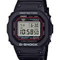 Casio Casio G-Shock DW-5000R-1A G-SQUAD DW-5000R-1A электронные мужские часы черный циферблат, браслет пластик — вид спереди