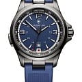 Victorinox Victorinox 241707  241707 кварцевые мужские часы  синий циферблат, браслет каучук — вид спереди