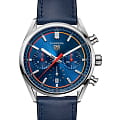 TAG Heuer TAG Heuer Carrera Chronograph CBN201D.FC6543  CBN201D.FC6543 механические мужские часы черный циферблат, браслет кожаный — вид спереди