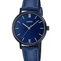 Casio Casio Collection LTP-VT02BL-2AUDF (LTP-VT02BL-2A)  LTP-VT02BL-2A кварцевые женские часы синий циферблат, браслет кожаный — вид спереди