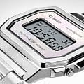 Casio Casio Collection A1000D-7EF электронные женские часы часы крупный план серый циферблата