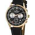 Jacques Lemans Jacques Lemans 1-2068I  1-2068i кварцевые мужские часы черный циферблат, браслет кожаный — вид спереди