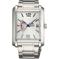 Orient Orient FNAB003W (FFNAB003W)  FFNAB003W механические мужские часы белый циферблат, браслет  — вид спереди