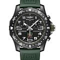 Breitling Breitling Endurance Pro 44 X823102D1B1S1  X823102D1B1S1 кварцевые мужские часы зеленый циферблат, браслет каучук — вид спереди