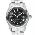 Hamilton Hamilton Khaki Field Auto H70515137  H70515137 механические мужские часы черный циферблат, браслет нержавеющая сталь — вид спереди