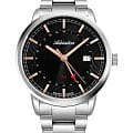 Adriatica Adriatica Essence A8307.51R6Q  A8307.51R6Q кварцевые мужские часы черный циферблат, браслет нержавеющая сталь — вид спереди