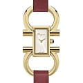 Salvatore Ferragamo Salvatore Ferragamo Gancini SFDO00419  SFDO00419 кварцевые женские часы  серебристый циферблат, браслет кожаный — вид спереди